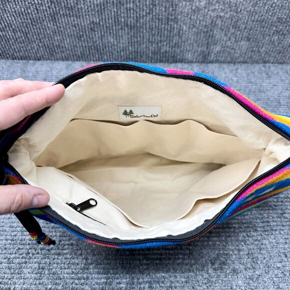 Timberline Ltd Pendleton Drum Blanket Shoulder Bag Purse Multicolor Aztec Wool - Picture 9 of 11